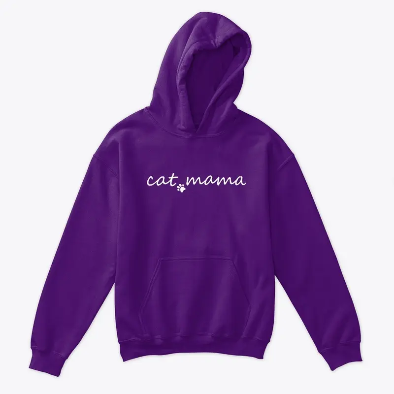 Cat Mama Kids Classic Pullover Hoodie