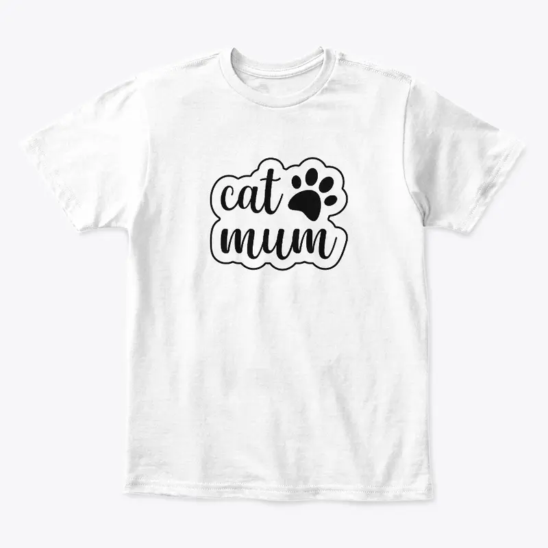 Trending Cat Mum T-Shirt for kids