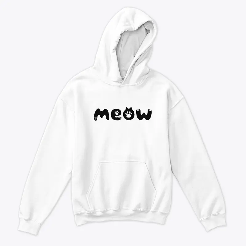 Meow Cat Kids Classic Pullover Hoodie