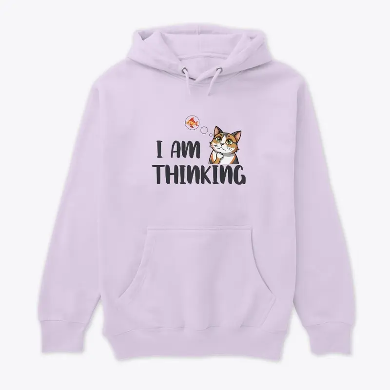 I am Thinking mens Pullover Hoodie