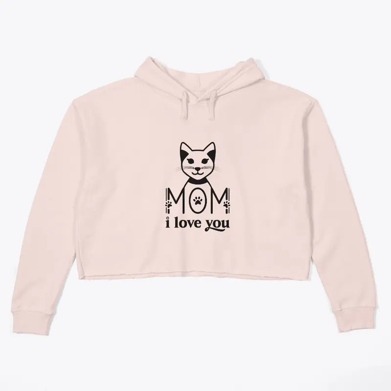 Mom I love you womens Pullover Hoodie