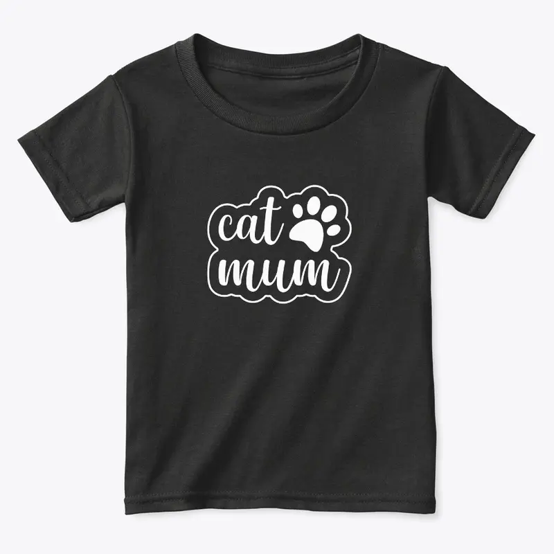 Trending Cat Mum T-Shirt for kids