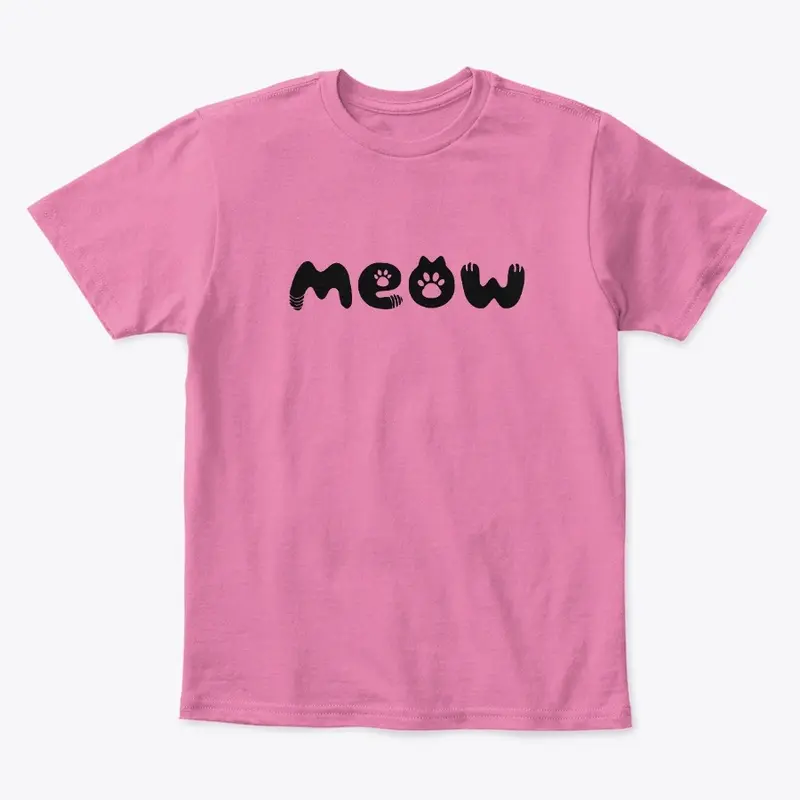 Cute Meow Cat T-Shirt for kids