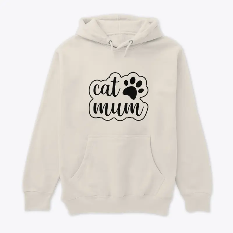 Cat Mum Hoodie for cat lovers