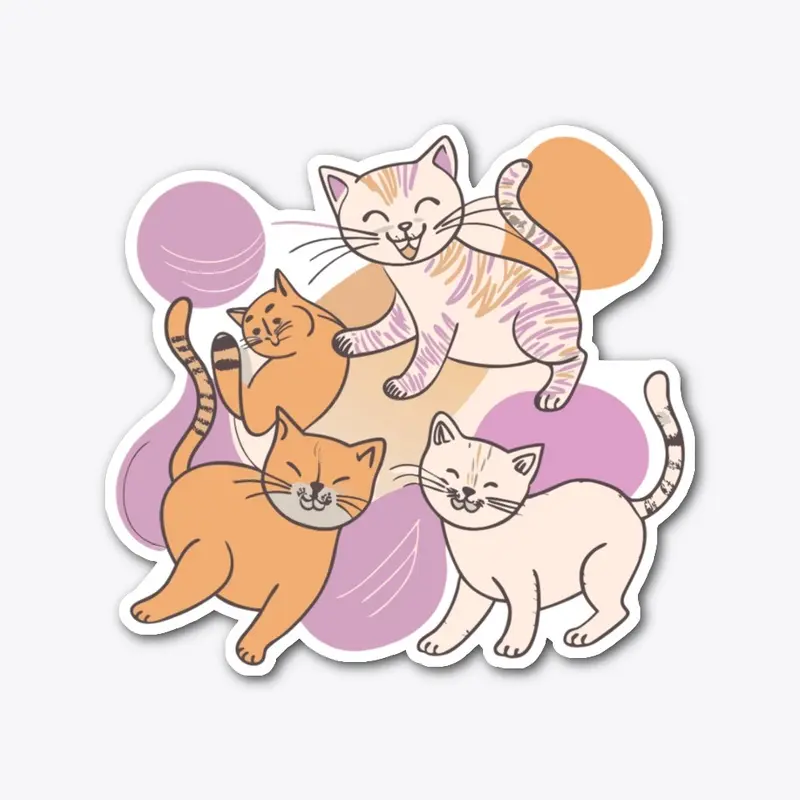 Best quality die cut cat lover sticker